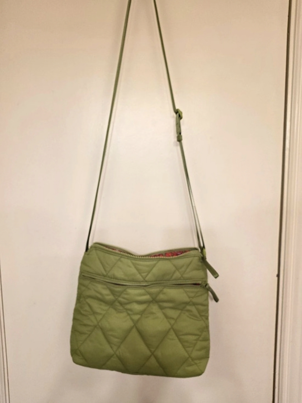 Vera Bradley Quilted Floral Crossbody in Green
